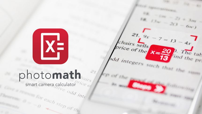 PhotoMath, utiliza la cámara de tu móvil para resolver ecuaciones.