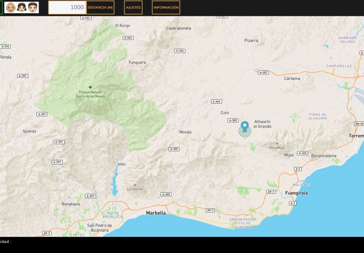 Okimap, calcula 1km a tu alrededor + reloj (o cualquier otra distancia) App gratis - APLICACIONES